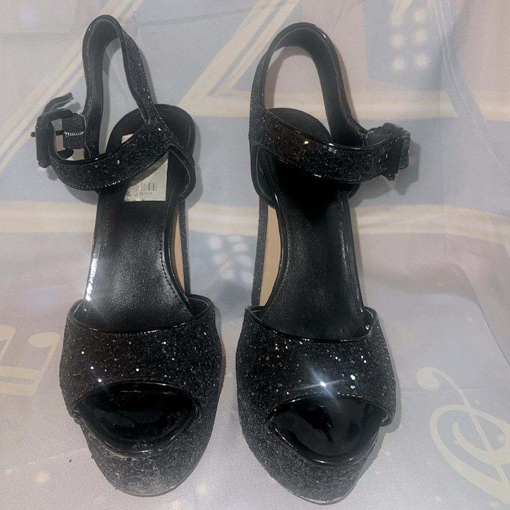 Michael Kors black platform shoes